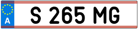 Trailer License Plate